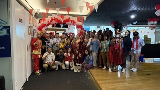 Corporate culture and engagement event at office